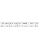 Scala a palchetto a 9 gradini con pedana di lavoro 8+1 - altezza piano cm 225 - Dimensione chiusa cm 95x45x360h