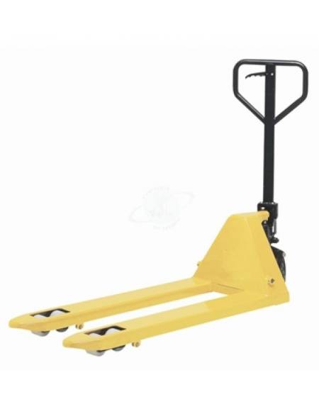 Carrello Transpallet con forche speciali da cm 130x54 - comando a leva 3 posizioni - Portata kg 2000