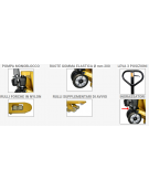 Carrello Transpallet con forche speciali da cm 130x54 - comando a leva 3 posizioni - Portata kg 2000