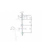 Lampada medicale a luce fredda con 9 lenti Led 1 - Su carrello - Con braccio fisso con snodi -regolazione dell’intensità luminos