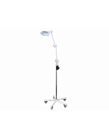 Lampada medicale a luce fredda con 9 lenti Led 1 - Su carrello - Con braccio fisso con snodi -regolazione dell’intensità luminos