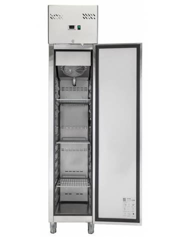 Armadio refrigerato GN 2/1 in acciaio inox AISi 304, refrigerazione ventilata - temperatura 0/+8°C - cm 74x82.8x205h