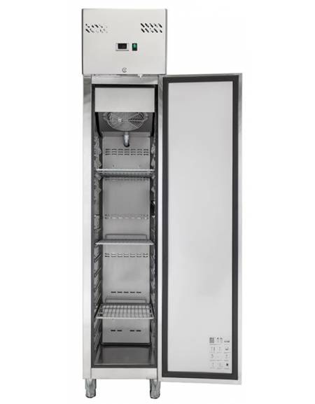 Armadio refrigerato GN 2/1 in acciaio inox AISi 304, refrigerazione ventilata - temperatura 0/+8°C - cm 74x82.8x205h