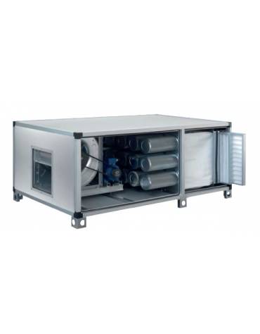 Gruppo di filtrazione e deodorizzazione con cilindri con carbone vegetale attivo, filtro a tasche e prefiltro - Portata 4.500 mc