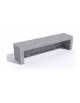 PANCHINA LINEARE PER ARREDO URBANO IN CEMENTO CALCESTRUZZO COLORE GRIGIO PIETRA - CM 170x50x50h