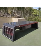 Panchina smart con 4 porte ricarica usb - cm 229,8x74,6x52h