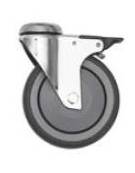 Set 2 ruote con freno per carrelli di servizio
