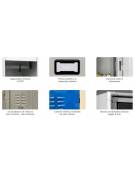 ARMADIO SPOGLIATOIO SPECIALISTICO VIGILI DEL FUOCO CON ANTE COLORATE CM 60 x 50 x 195 h - Conforme ai CAM