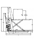 Transpallet a pantografo Manuale - 3 in 1 Transpallet, Tavolo Elevatore e Banco da Lavoro - portata Kg 1000