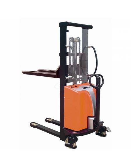 Carrello elevatore elettrico a spinta manuale - alzata cm 300 - Forche cm 110x57 - portata kg 1500