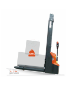 Carrello sollevatore semovente a batteria - Sollevamento elettrico cm 290 - Portata Kg 1200