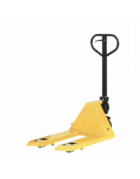 Transpallet mini modello corto con forche cm 80x54 - comando a leva a 3 posizioni - portata kg. 2500