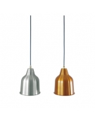 Lampada a sospensione - Colore alluminio - H. fissa cm. 95