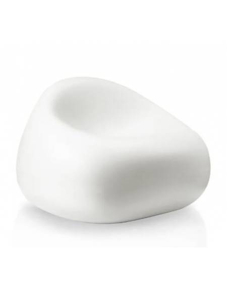 Poltrona da esterno in polietilene per giardino o piscina - Colore bianco -