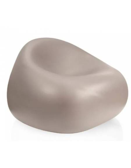 Poltrona design da esterno in polietilene per giardino o piscina - Colore SABBIA - Con certificato di conformità CATAS