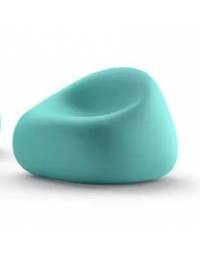 Poltrona design da esterno in polietilene per giardino o piscina - Colore ACQUAMARINA - Con certificato di conformità CATAS