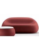 Divanetto design da esterno in polietilene per giardino o piscina - Colore Lava - Con certificato di conformità CATAS