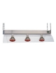 Telaio da appendere con 3 lampade a infrarossi cm 104x53x24h