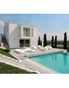 Poltrona design luminosa in polietilene per interno o esterno - Colore bianco - Con certificato di conformità CATAS