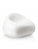 Poltrona design luminosa in polietilene per interno o esterno - Colore bianco - Con certificato di conformità CATAS