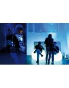 Poltrona design luminosa in polietilene per interno o esterno - Colore bianco - Con certificato di conformità CATAS