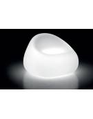 Poltrona design luminosa in polietilene per interno o esterno - Colore bianco - Con certificato di conformità CATAS