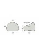 Poltrona design luminosa in polietilene per interno o esterno - Colore bianco - Con certificato di conformità CATAS