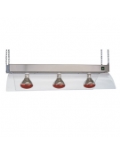 Telaio da appendere con 2 lampade a infrarossi cm 71x53x24h