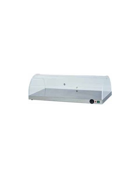 Piano caldo inox con cupola plexiglass cm. 100x50x30h Piano caldo inox con cupola plexiglass cm. 100x50x30h