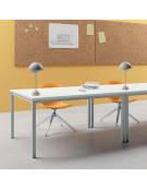 TAVOLI MENSA MULTIUSO  STRUTTURA METALLICA CON PIANO SUPERIORE IN LEGNO cm. 160 x 80 x 72 h.