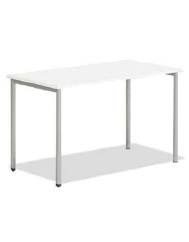 TAVOLO GRANDE RETTANGOLARE CON STRUTTURA IN METALLO TONDA Ø MM 40 - CM 140x80x76h - CONFORME AI CAM