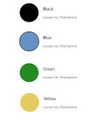 Forchettone in acciaio inox con manico PP - cm 17 - colore nero