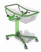 Culla Pediatrica altezza variabile su ruote con Trend e contro-Trend