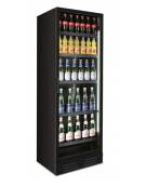 Frigo vetrina per bevande statico con agitatore 0°C/+10°C - capacità 308 Lt - Colore nero - cm 60x64x176,5h
