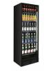 Frigo vetrina per bevande statico con agitatore 0°C/+10°C - capacità 308 Lt - Colore nero - cm 60x64x176,5h