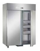 Frigorifero inox per pesce 2 Ante 1400 litri - Temperatura -2° +8°C - Con variatore velocità ventole e 12 Contenitori in polipro