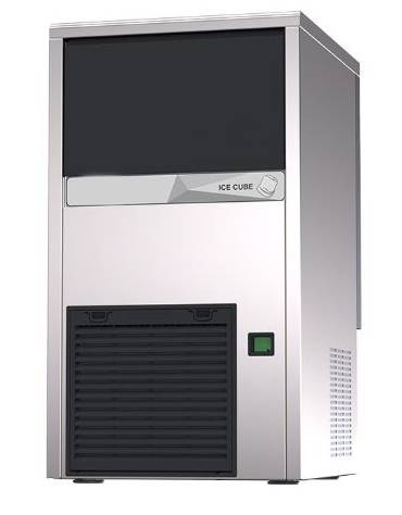 Fabbricatore produttore di ghiaccio a cubetti pieni 29 Kg/24h - Contenitore da 9 Kg -Raffreddamento ad aria