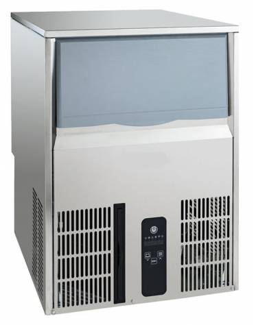 Fabbricatore di ghiaccio a cubetto pieno da Kg 40 giornalieri di produzione-Contenitore da Kg 15-Raffreddamento ad acqua o aria