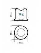 Fabbricatore di ghiaccio a cubetto pieno da Kg 40 giornalieri di produzione-Contenitore da Kg 15-Raffreddamento ad acqua o aria