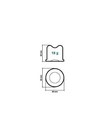 Fabbricatore di ghiaccio a cubetto pieno da Kg 40 giornalieri di produzione-Contenitore da Kg 15-Raffreddamento ad acqua o aria