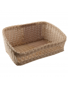 Cesto pane rettangolare in polipropilene colore Beige - cm 60x40 - Altezza cm 16/27