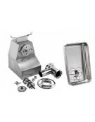 Tritacarne carenato Bocca attacco 32 - CON INVERSIONE DI MARCIA E GRUPPO MACINAZIONE INOX - Potenza Kw 2,2 /Hp 3 - Trifase