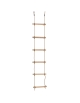 Scala a corda in canapa con pioli in legno - lunghezza m 5