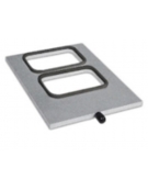 Stampo per termosigillatrice per vaschette doppie con misure cm 13,8x9,6 cadauna