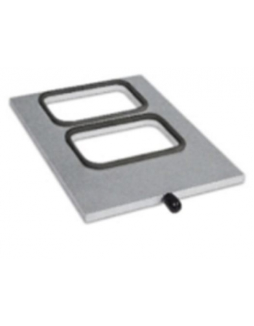 Stampo per termosigillatrice per vaschette doppie con misure cm 13,8x9,6 cadauna