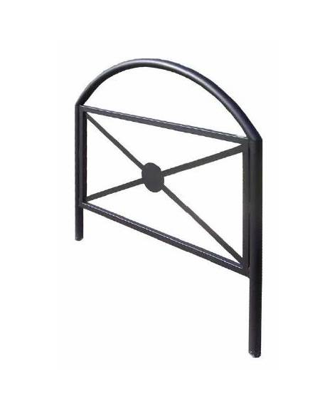 Barriera parapedonale con 2 montanti e 1 arco superiore in tubolare d’acciaio - Da tassellare - cm 120x111h