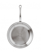 Padella in acciaio inox-alluminio con 1 manico in acciaio inox - Ø cm 26 - altezza cm 4,5 - Lt 1,7