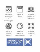 Padella in acciaio inox-alluminio con 1 manico in acciaio inox - Ø cm 26 - altezza cm 4,5 - Lt 1,7