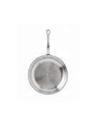 Padella in acciaio inox-alluminio con 1 manico in acciaio inox - Ø cm 30 - altezza cm 5 - Lt 2,4