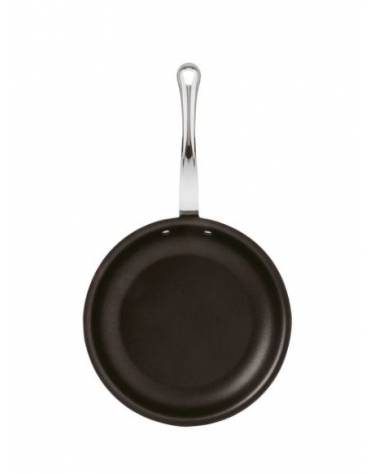 Padella in acciaio inox-alluminio con rivestimento antiaderente, 1 manico in acciaio inox - Ø cm 30 - altezza cm 5 - Lt 2,4